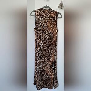 Leopard Print Sleeveless Dress